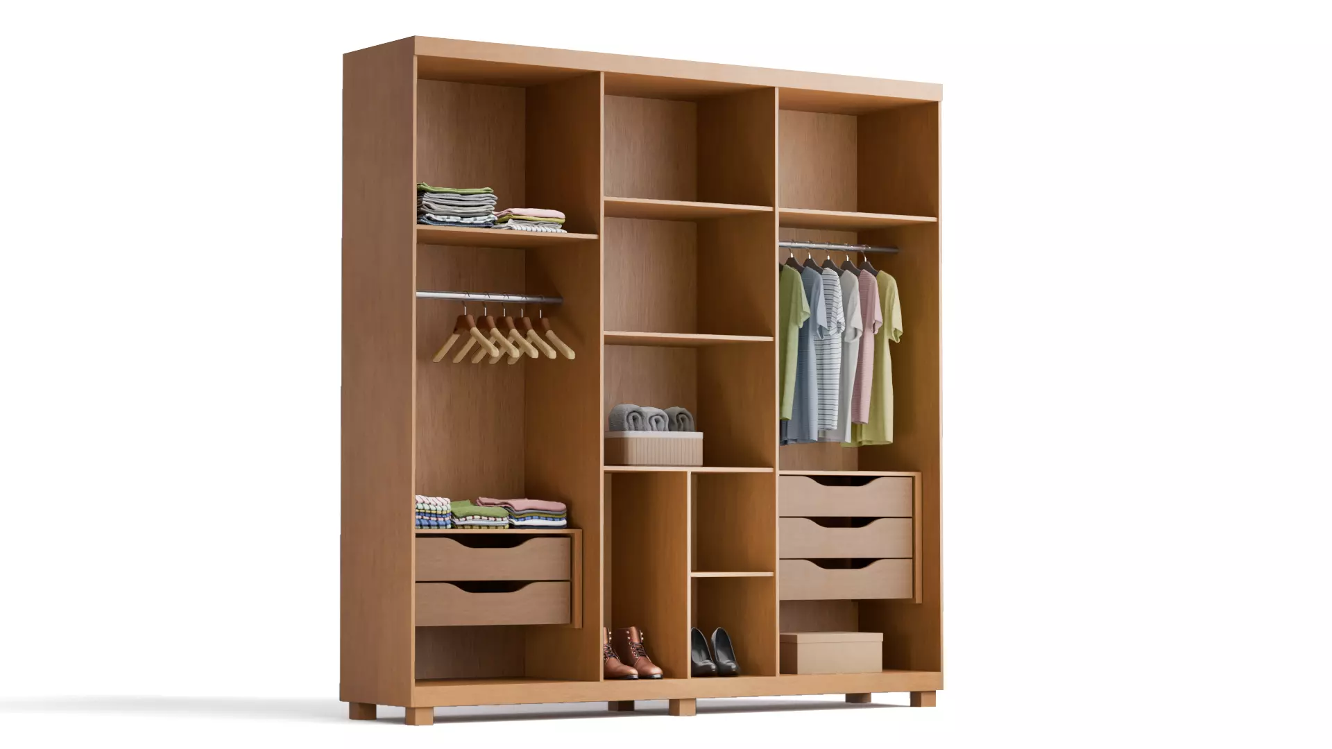 Modern Wardrobe - Jequetiba Collection 3D model_3