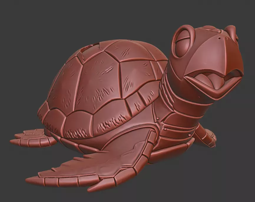 Master Roshi and Turtle - Dragon Ball 3D print model_9