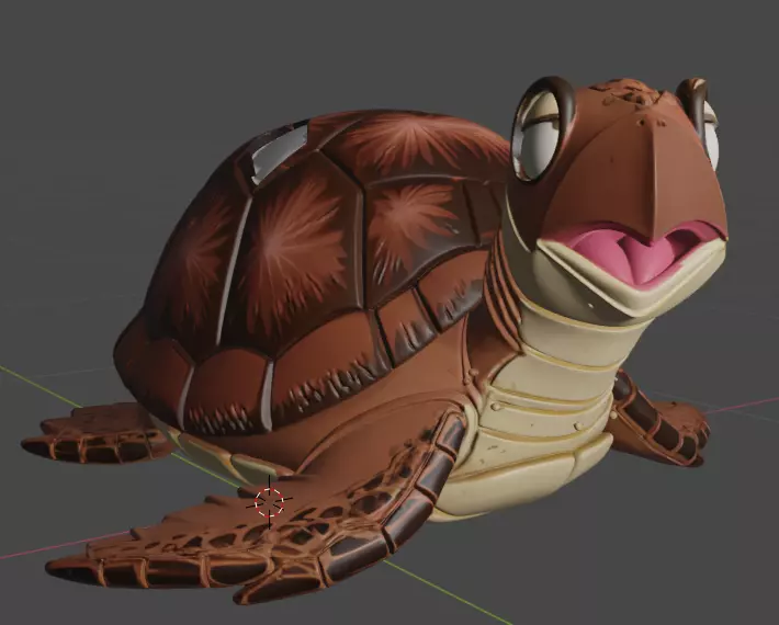 Master Roshi and Turtle - Dragon Ball 3D print model_8