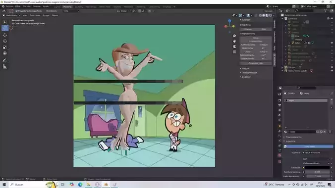 Fairly odd parents Timmy s mom undressed