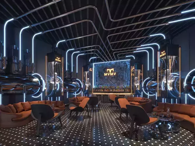 nightclub interior  3D model