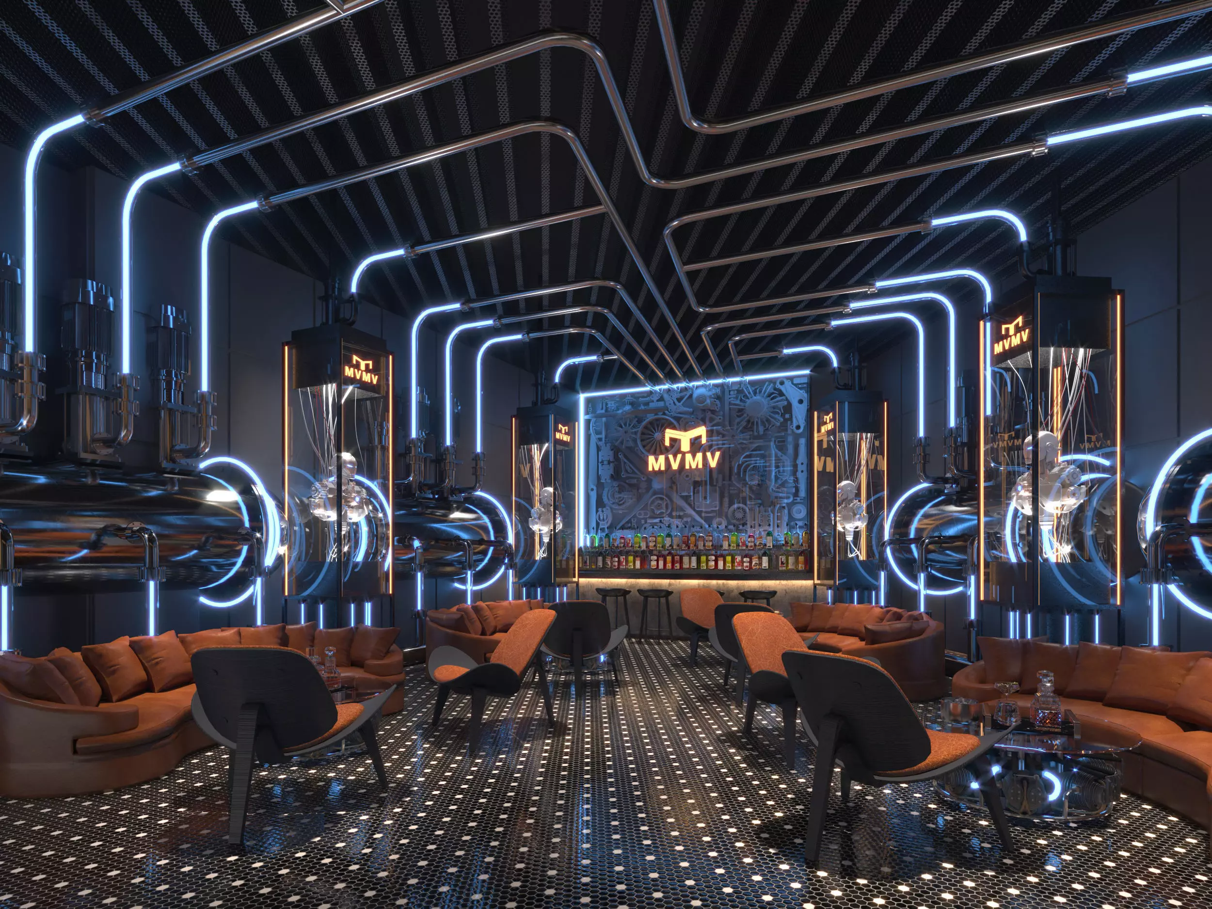 nightclub interior 3D model