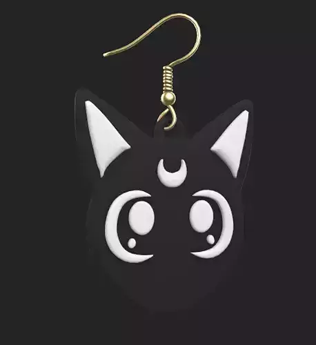 Luna Cat Earring
