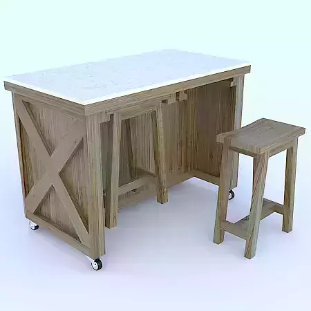 Mini Bar Table and Stool