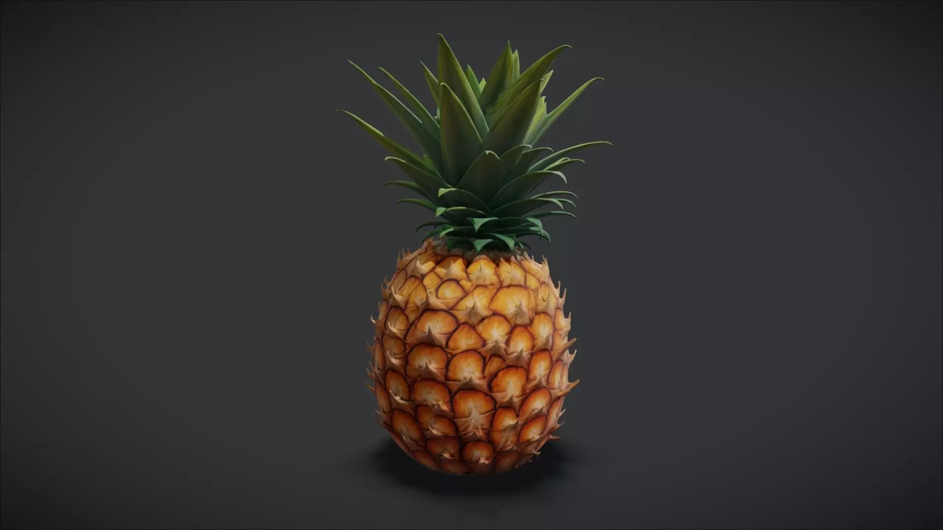 A Pineapple 3D model_1