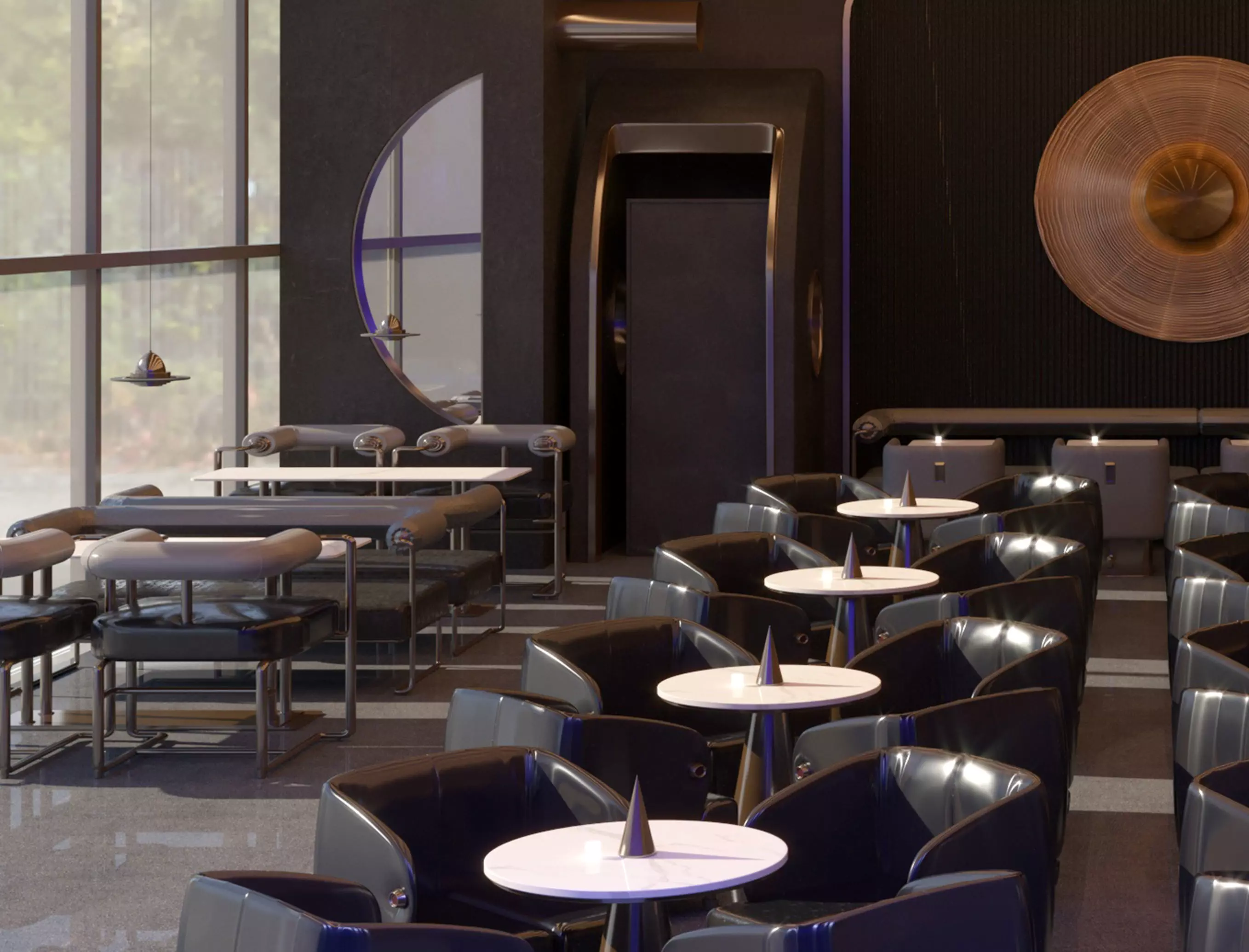 night bar interior 3D model_3