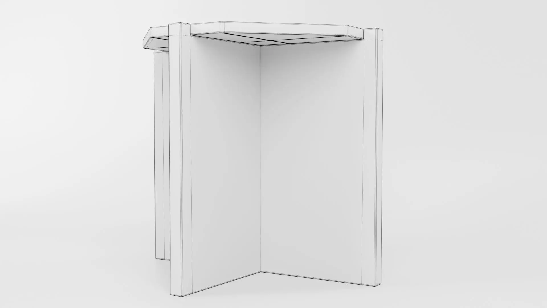 Octagon Table CG118 3D model_5