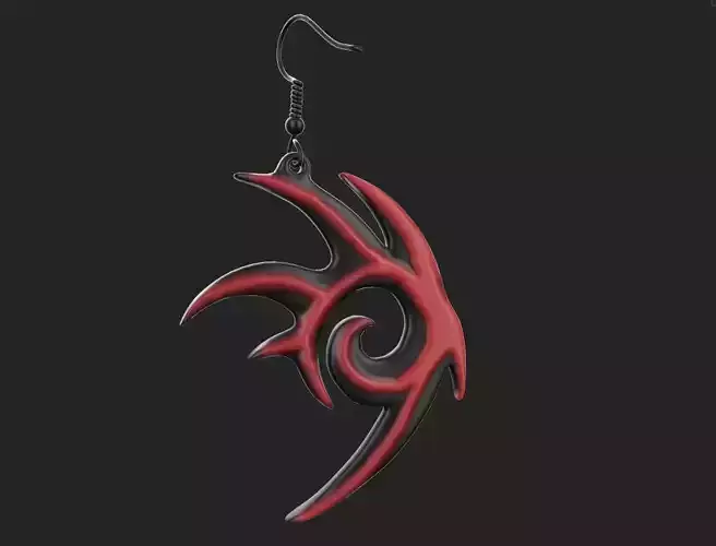 Shadow the Hedgehog Earring