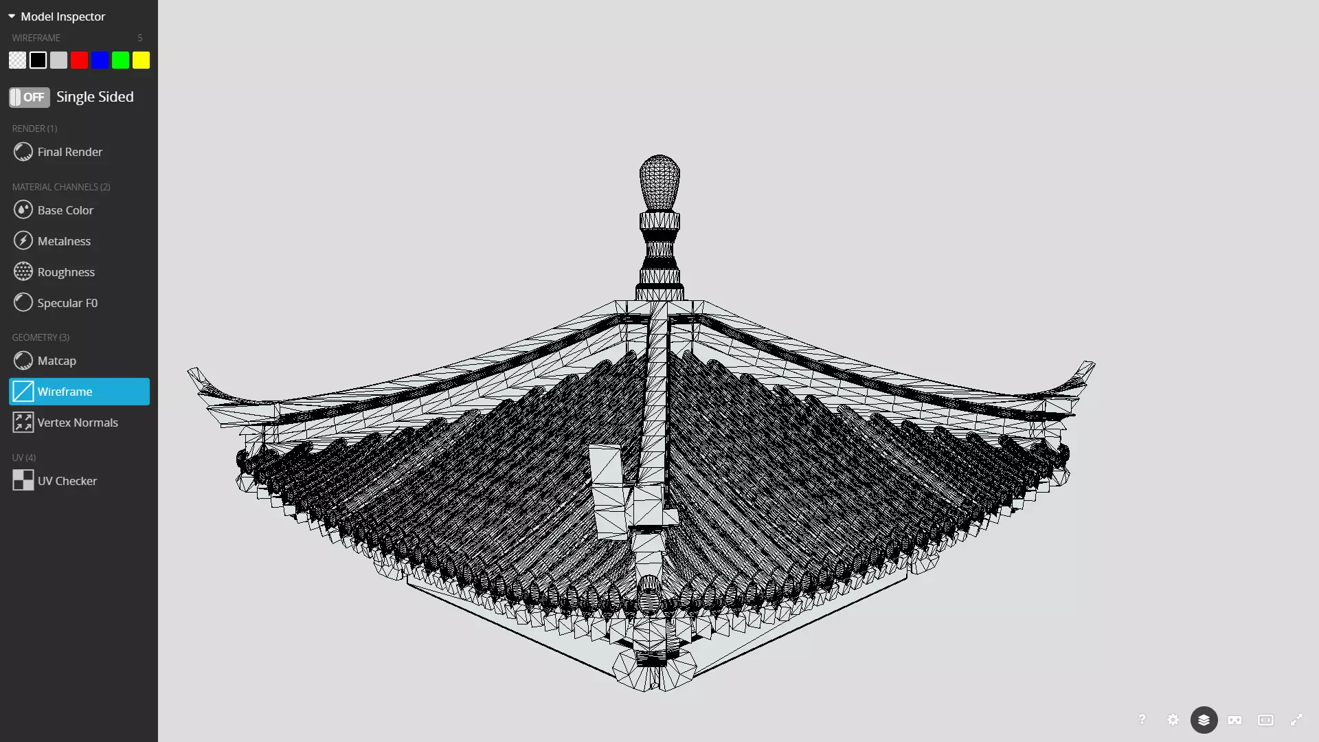 6 Exquisite Chinese-Style Roof Bundle Traditional Architectural 3D model_14