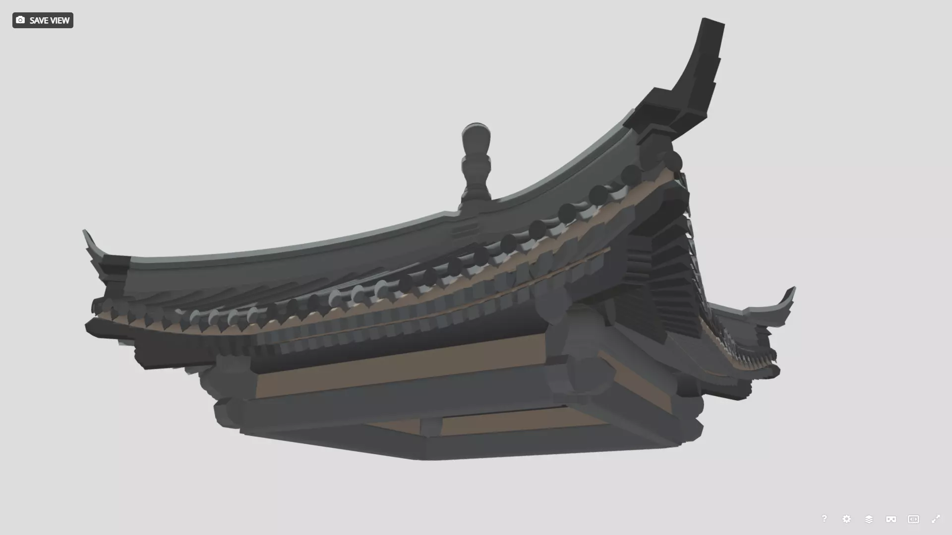 6 Exquisite Chinese-Style Roof Bundle Traditional Architectural 3D model_4