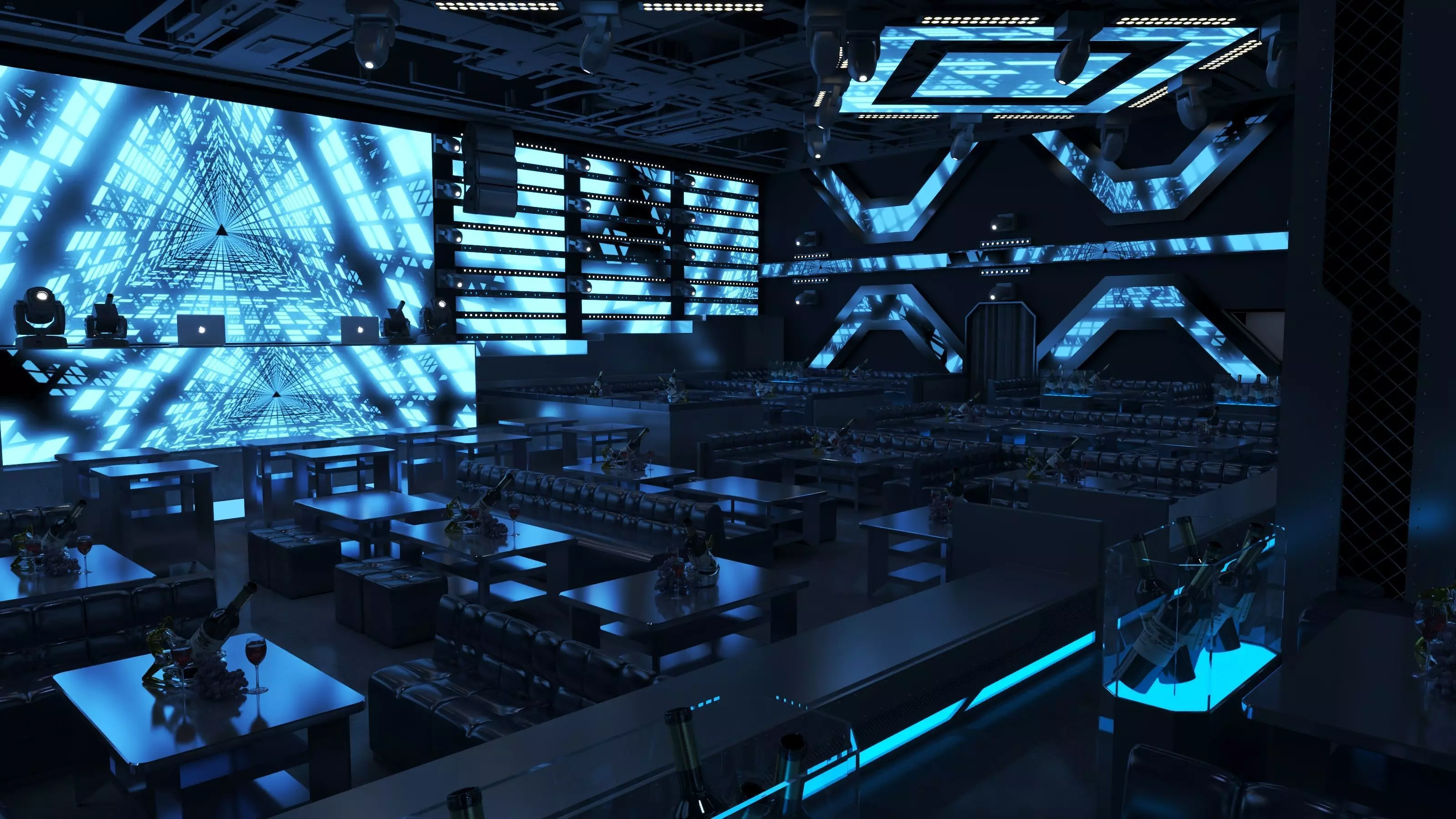 night bar 3D model_3