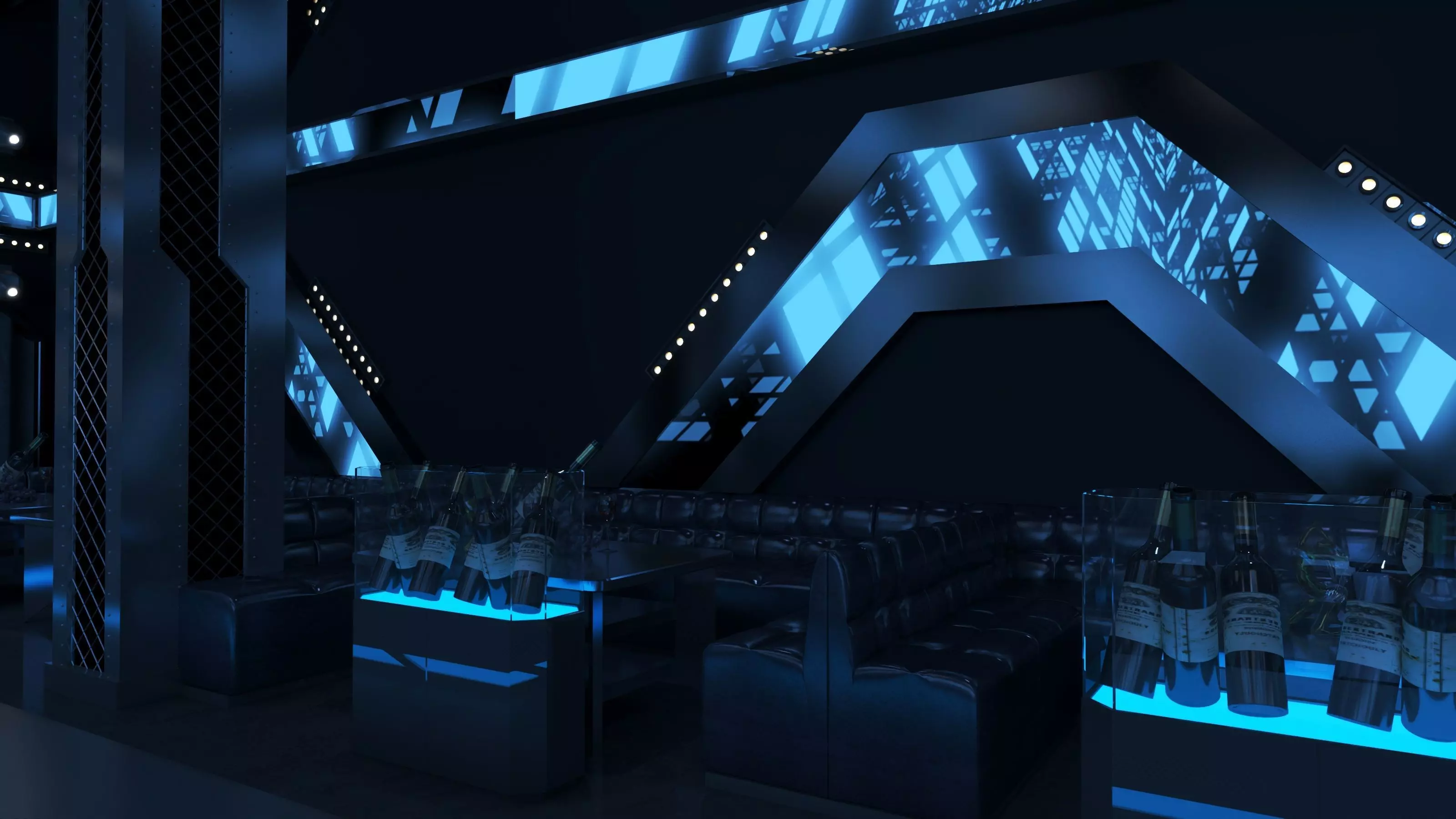 night bar 3D model_9