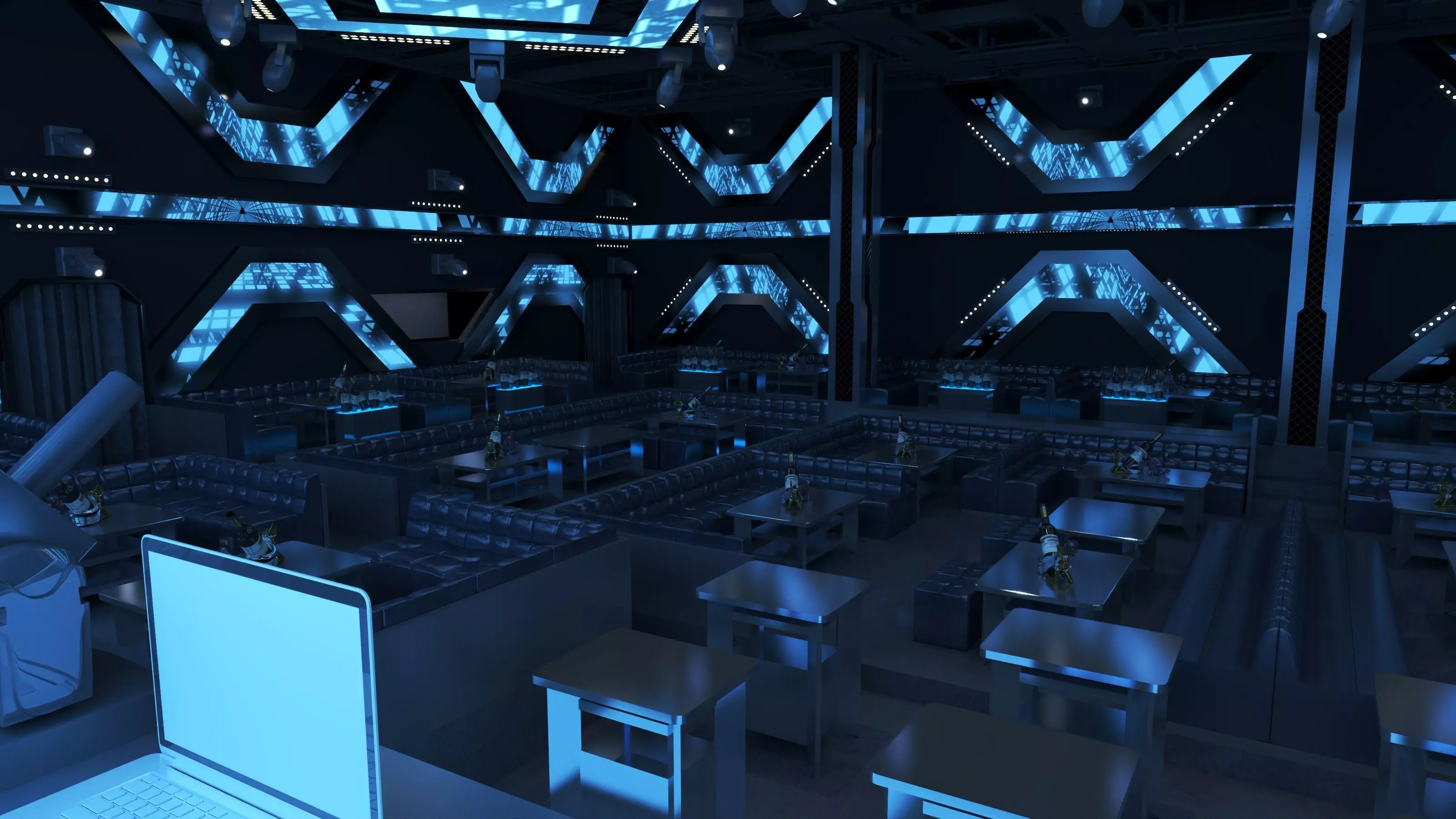 night bar 3D model_11