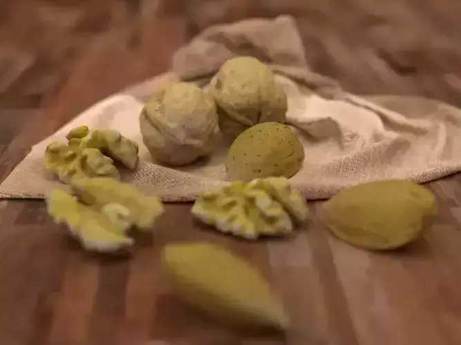 Walnut and Almond KIT 3D model