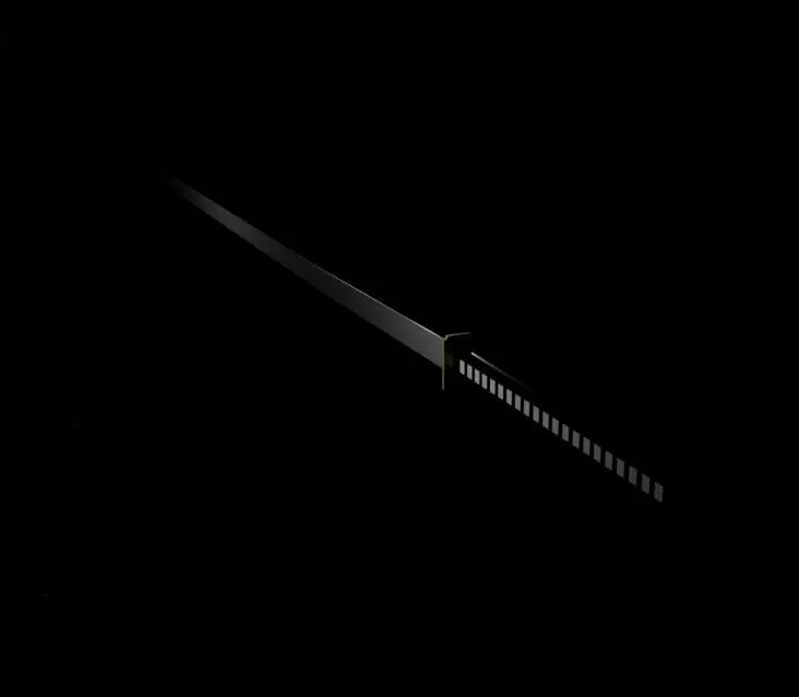 Masamuni Low-poly 3D model_0