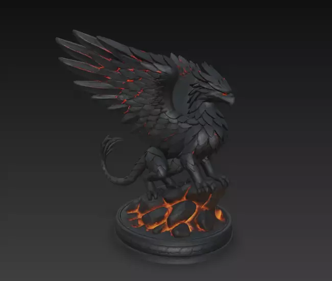 6 Pack Collectable Epic Griffins 3D print model_9