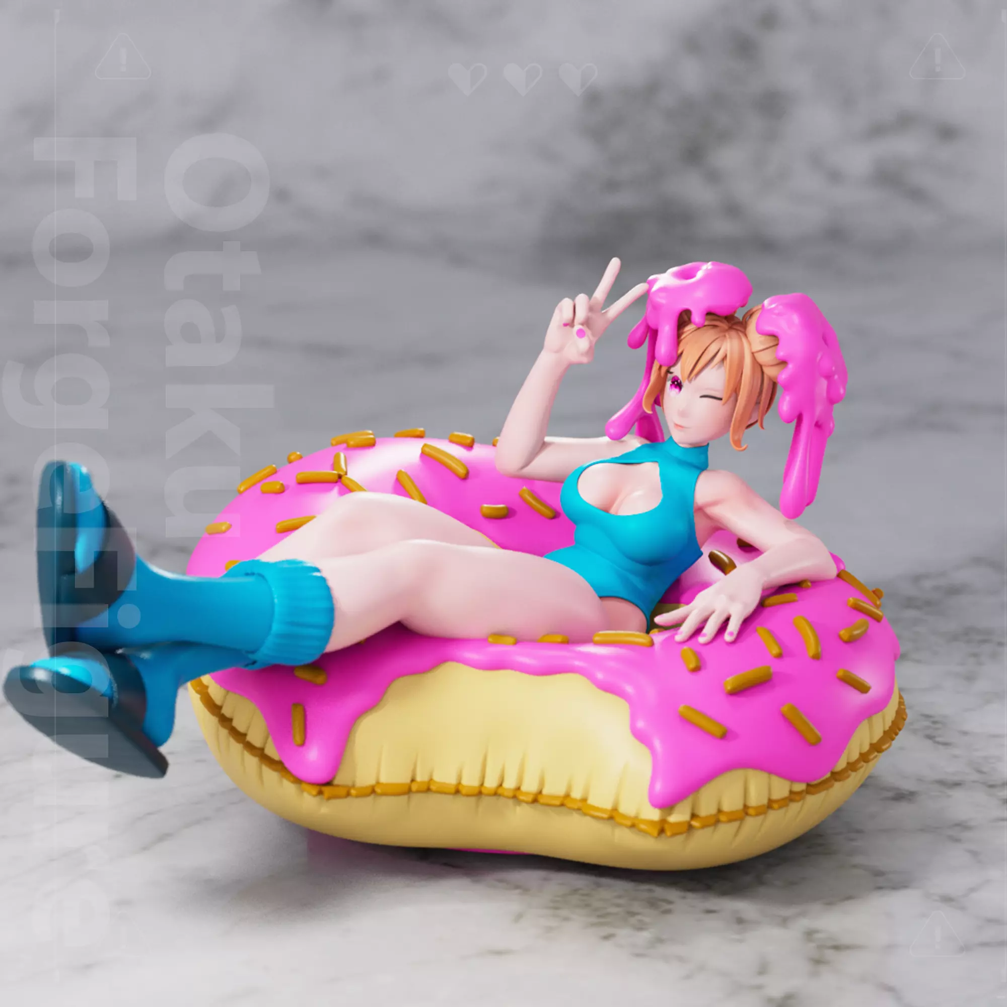 Donut Girl BY Off 3D print model_0