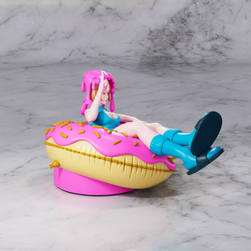 Donut Girl BY Off 3D print model_4