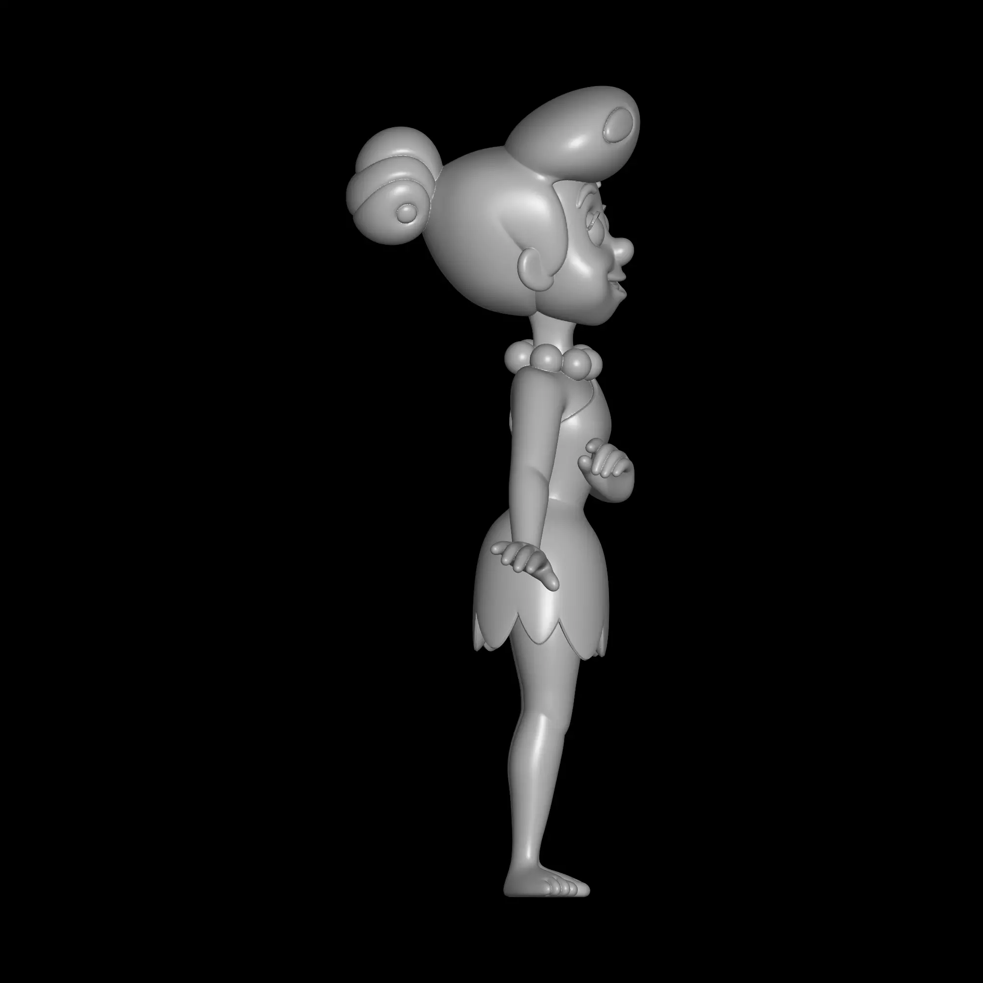 Wilma Filintstones 3D print model_1