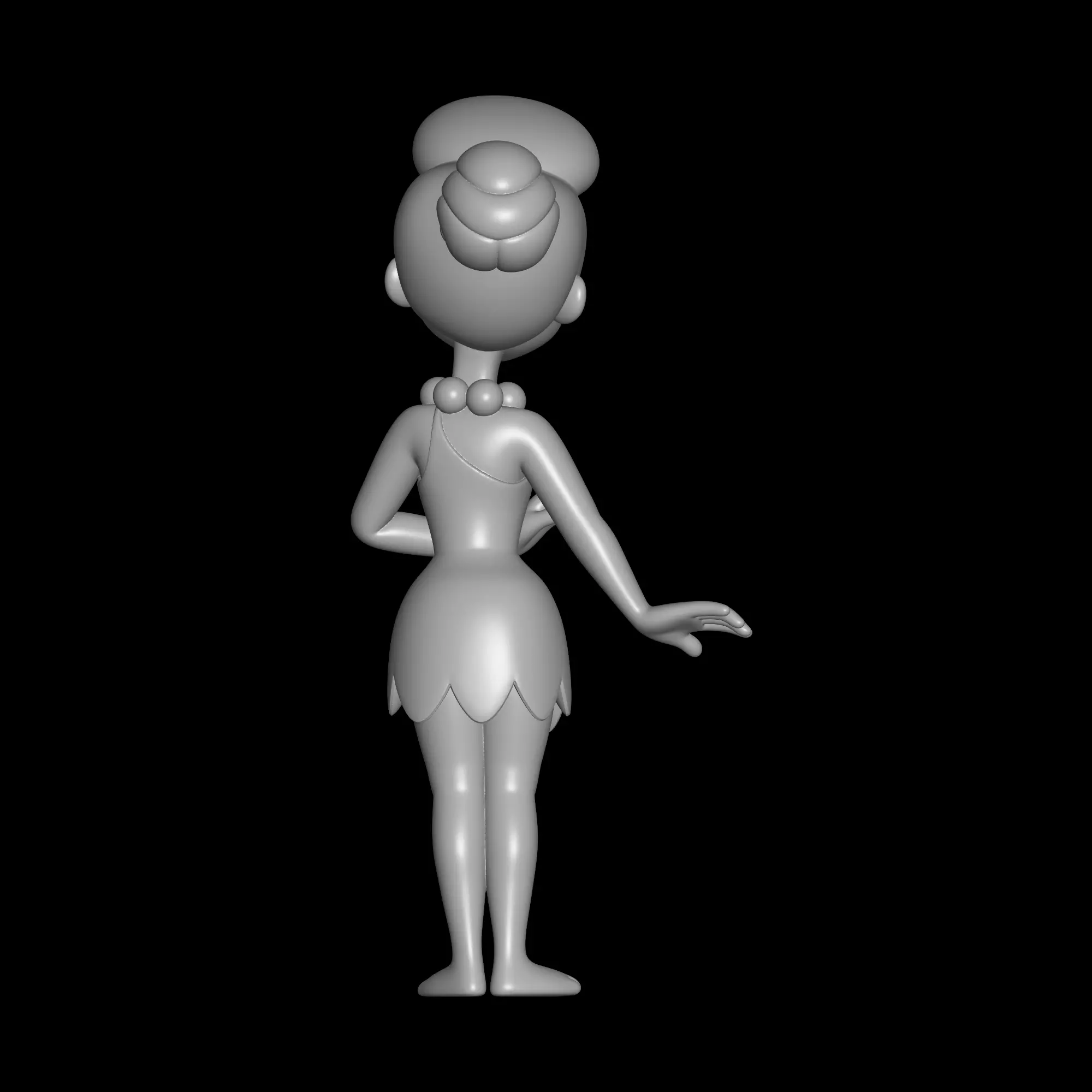 Wilma Filintstones 3D print model_2
