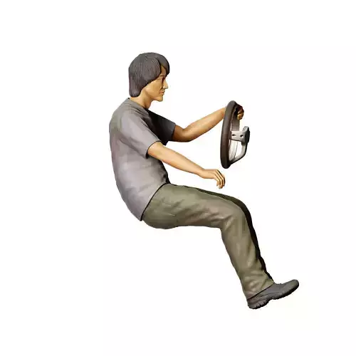 N3 Fast and Furious Sitting Han Lue 3D print model 5