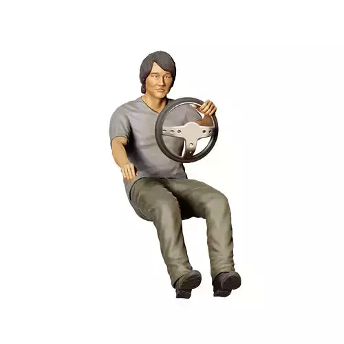 N3 Fast and Furious Sitting Han Lue 3D print model 2