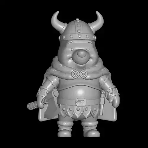 Viking Winnie the Pooh 3D print model
