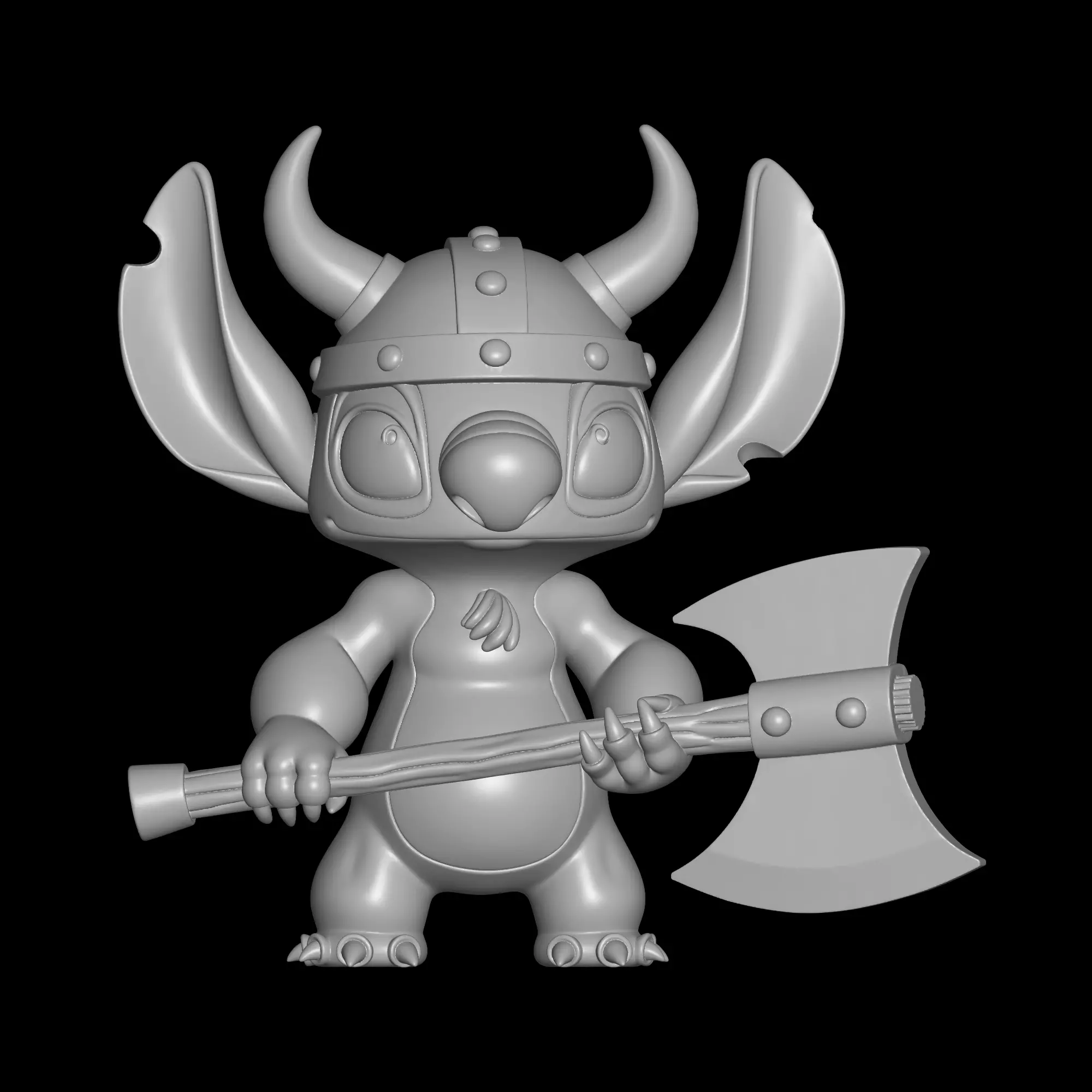 Viking Stitch from Lilo and Stitch 3D print model_0