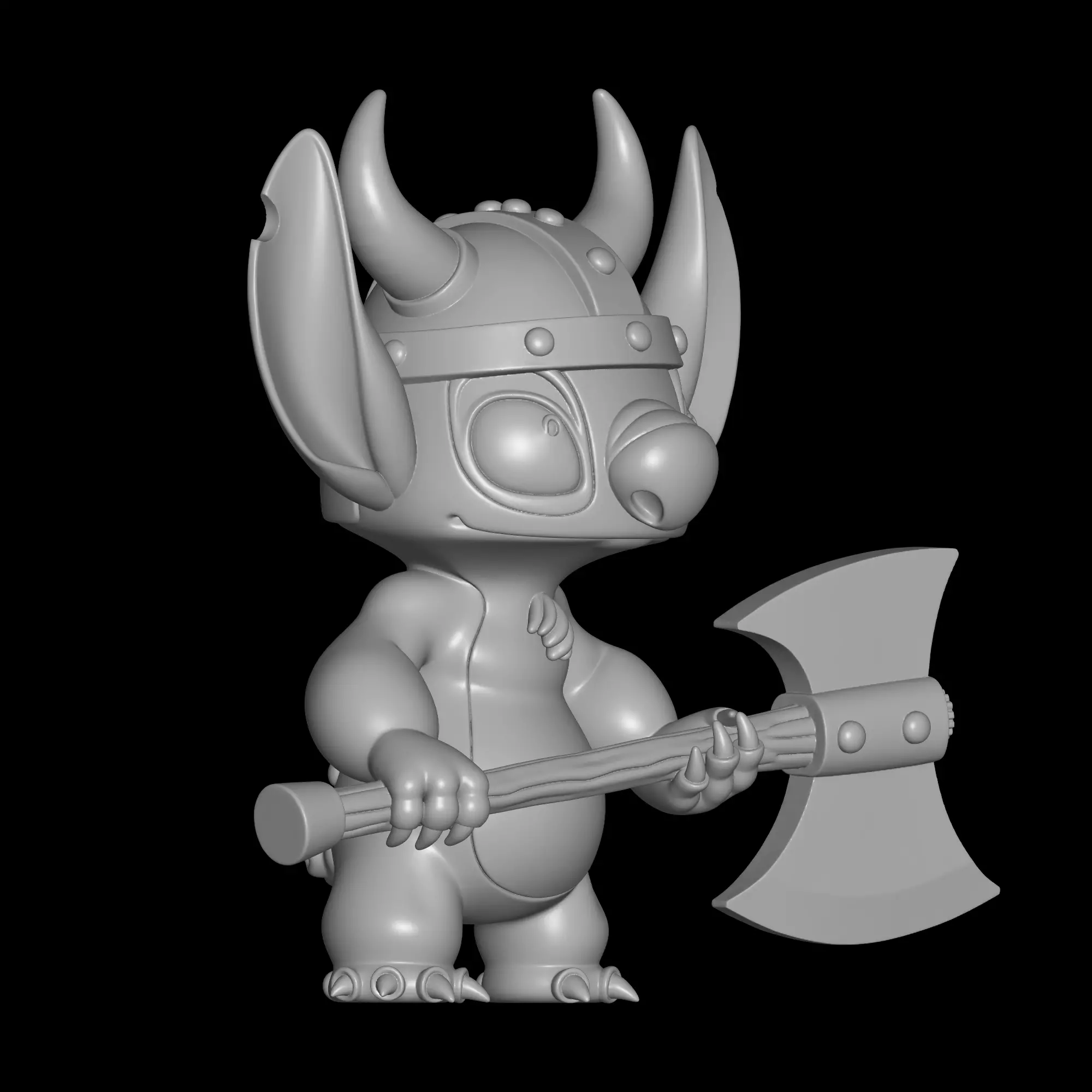 Viking Stitch from Lilo and Stitch 3D print model_1