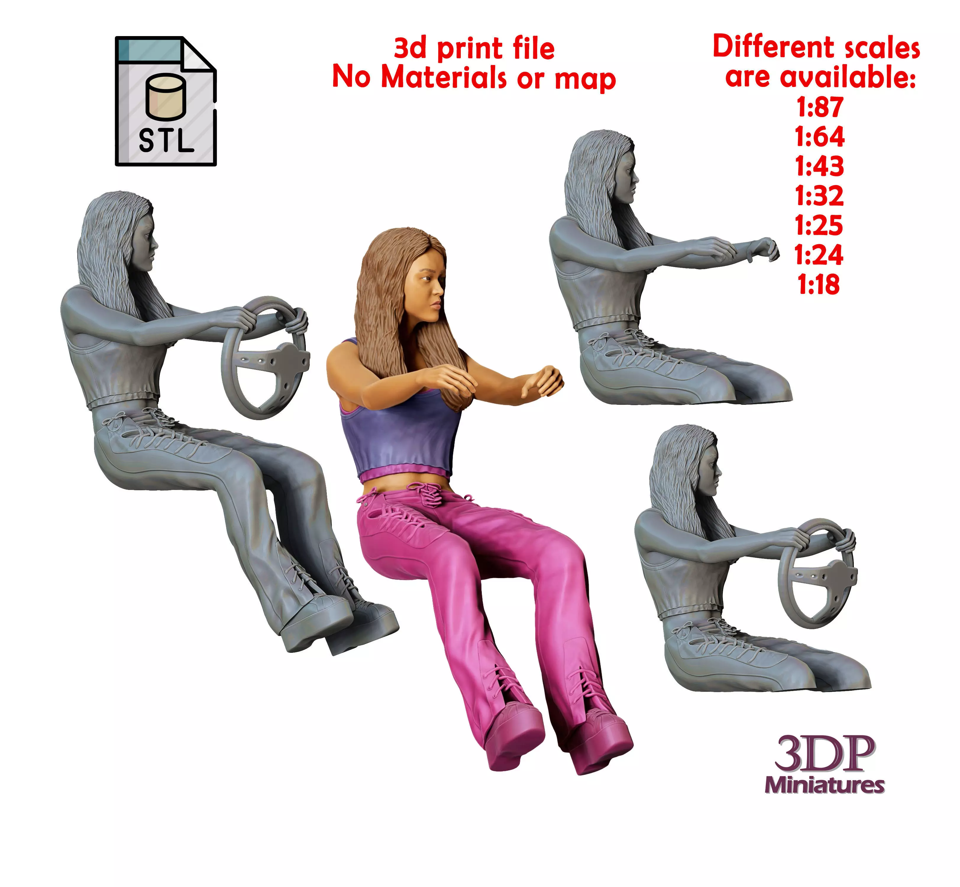 N4 Fast and Furious Sitting SUKI 3D print model_0