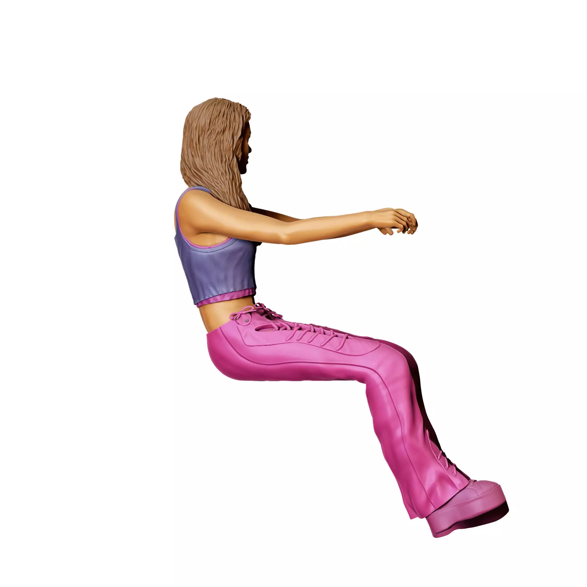 N4 Fast and Furious Sitting SUKI 3D print model_4