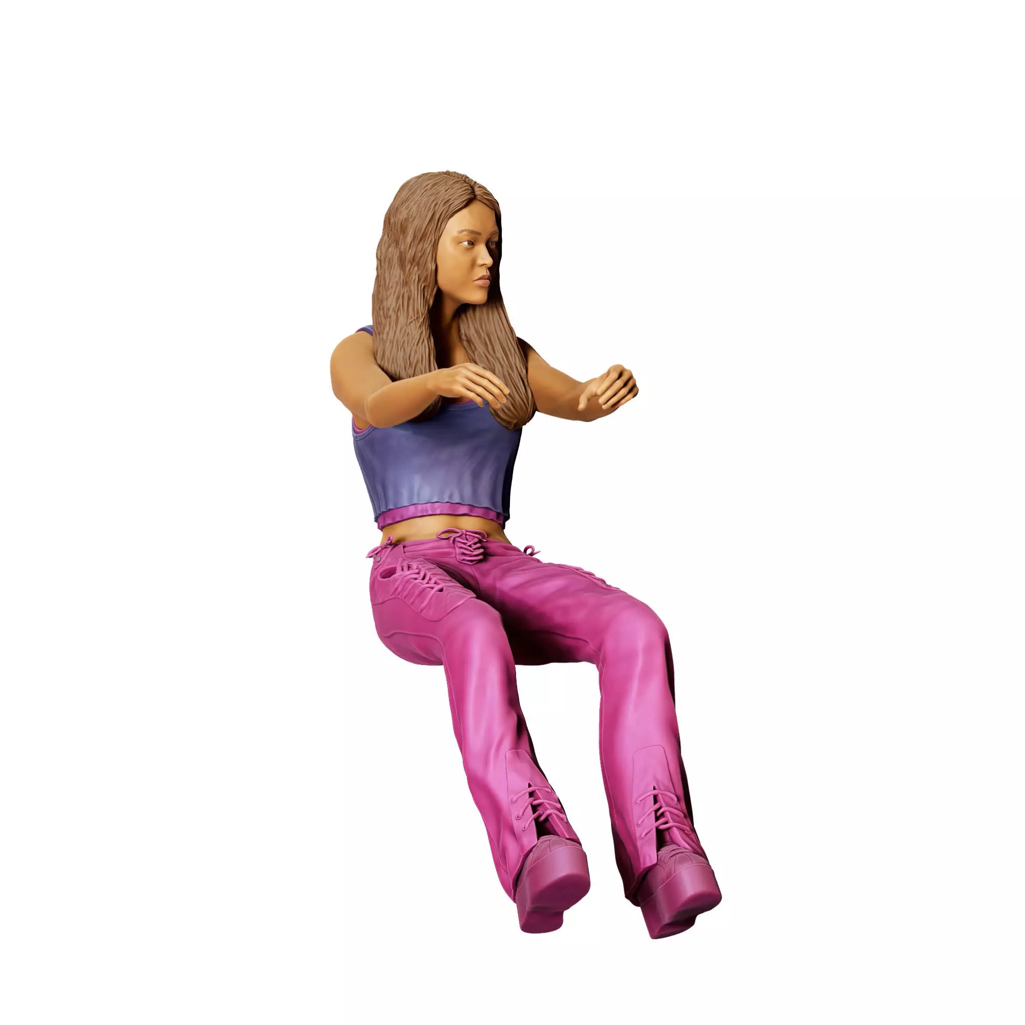 N4 Fast and Furious Sitting SUKI 3D print model_1