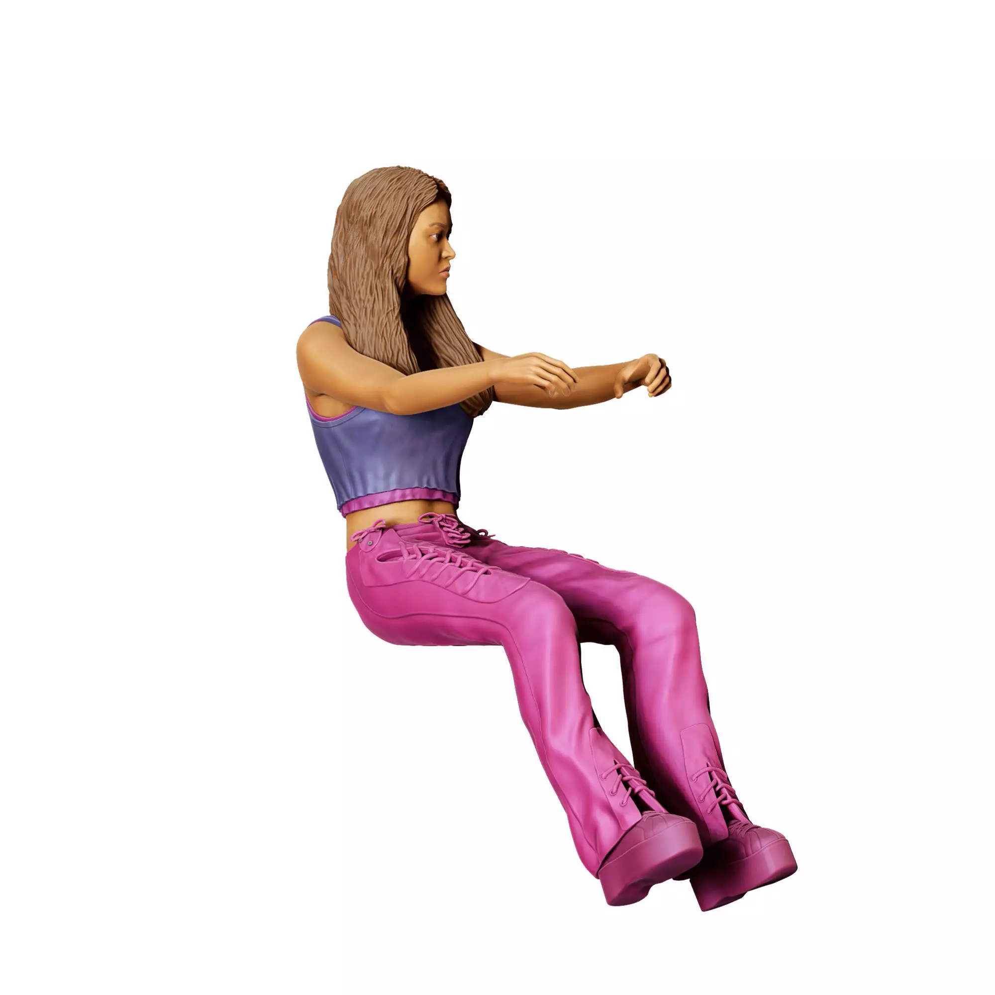 N4 Fast and Furious Sitting SUKI 3D print model_2