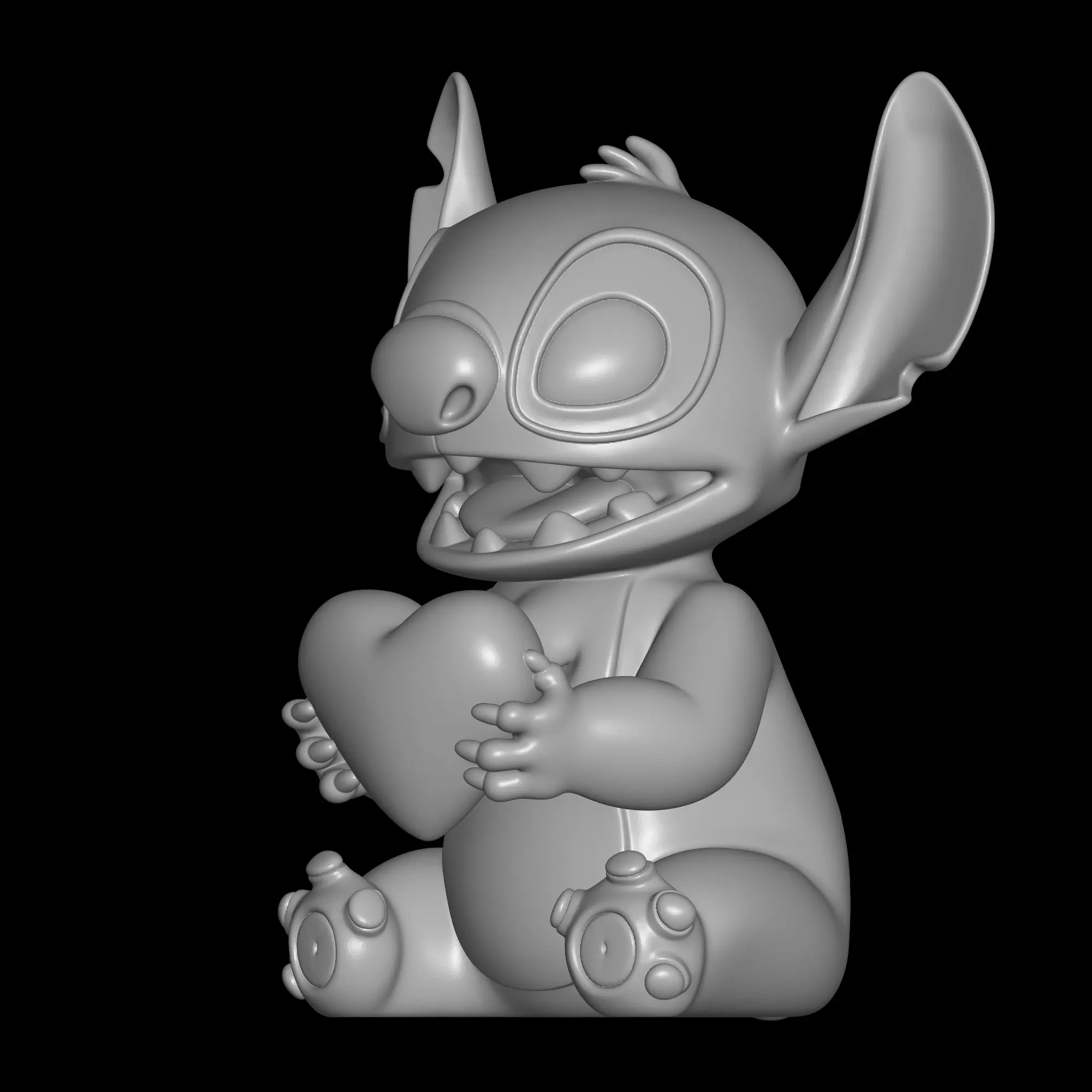 Valentine Stitch 3D print model_1