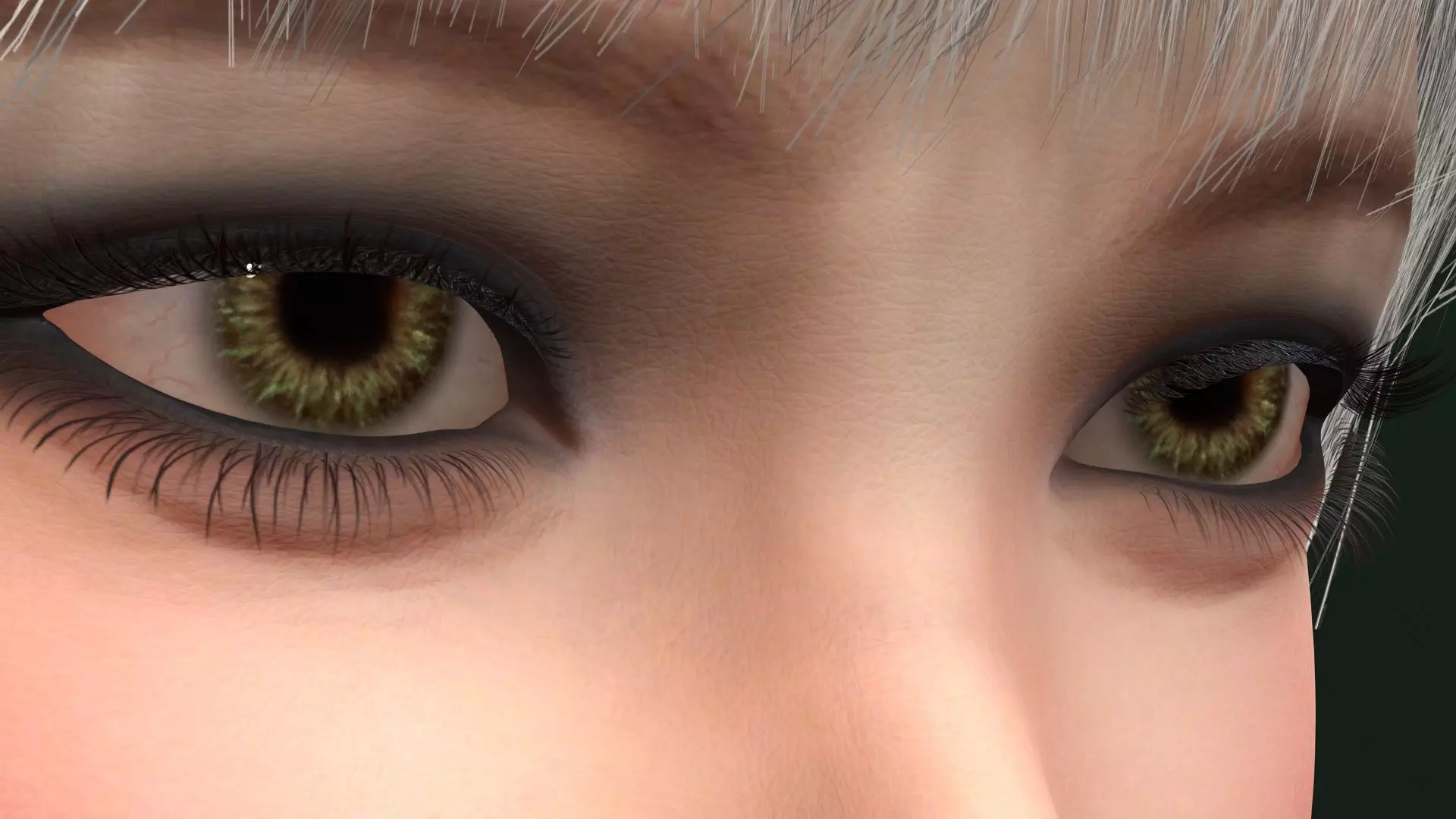 Realistic Female 3D Character in Silver Dress High Quality 4K Low-poly 3D model_10