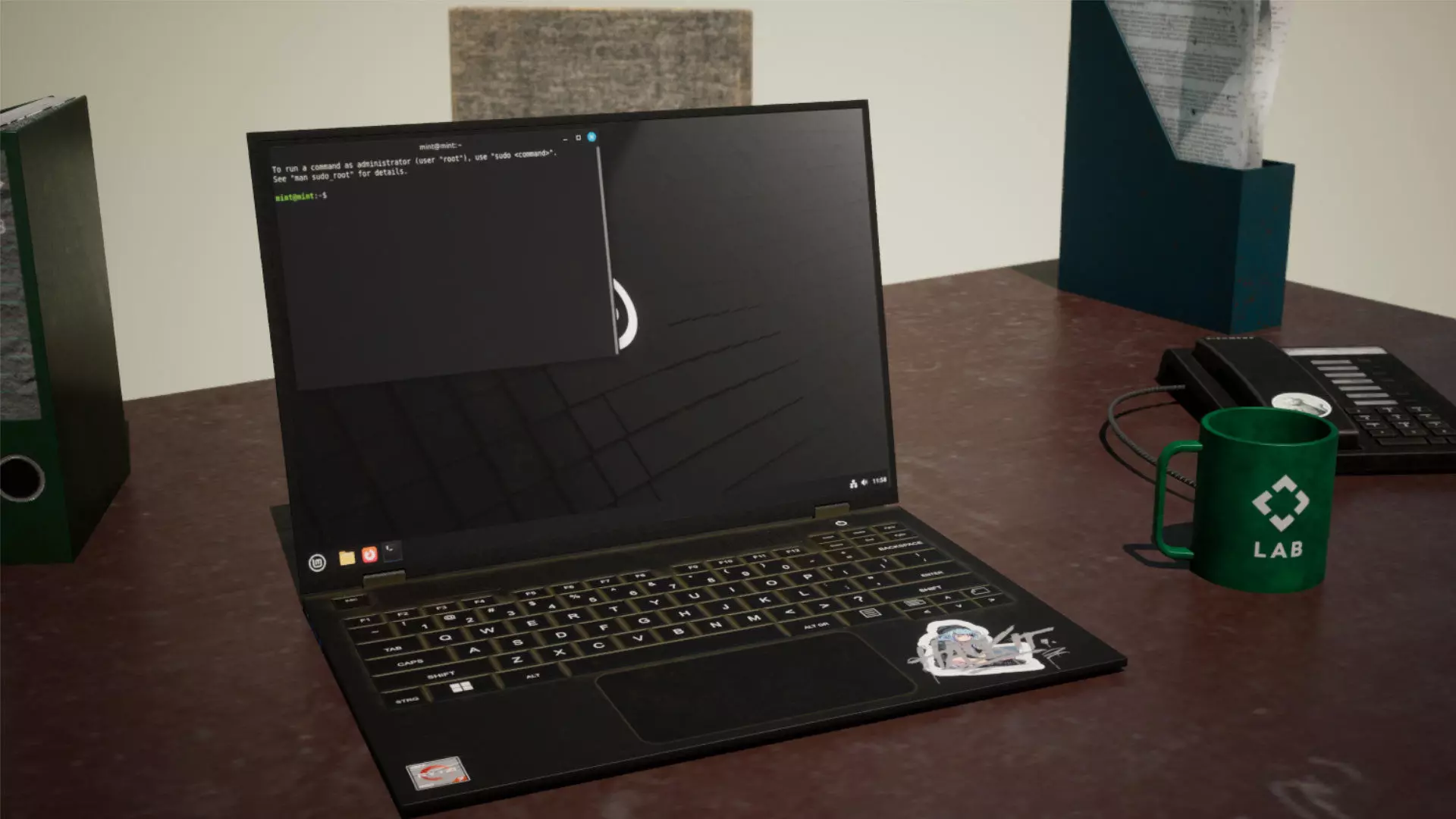 Post Apocalyptic Office Props Vol 1 Unreal Engine UE Low-poly 3D model_5