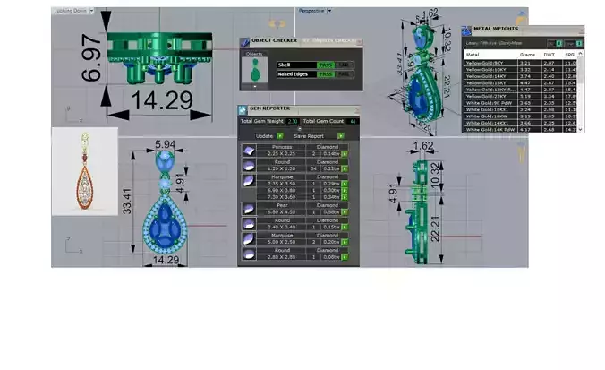 Womens Pendant A Drop of Shine and Love model jp0325