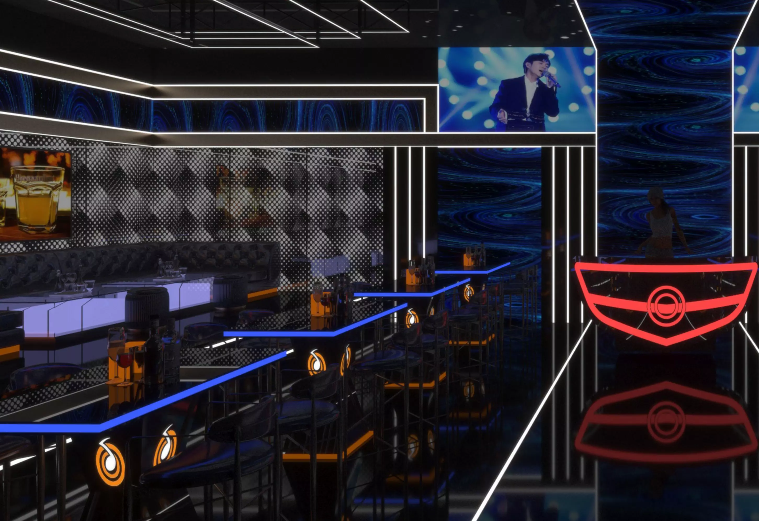Nightclub 3D model_3