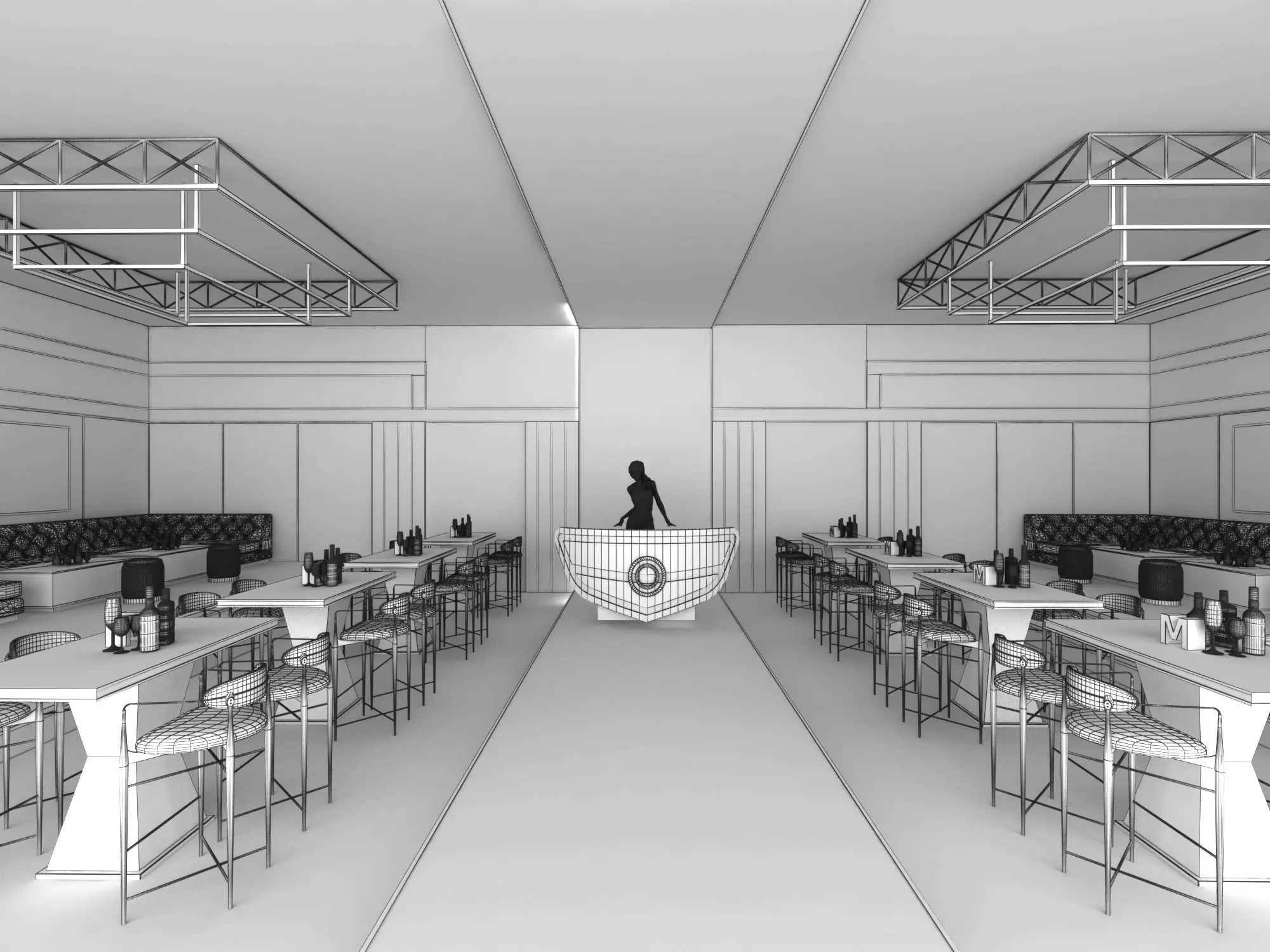 Nightclub 3D model_5