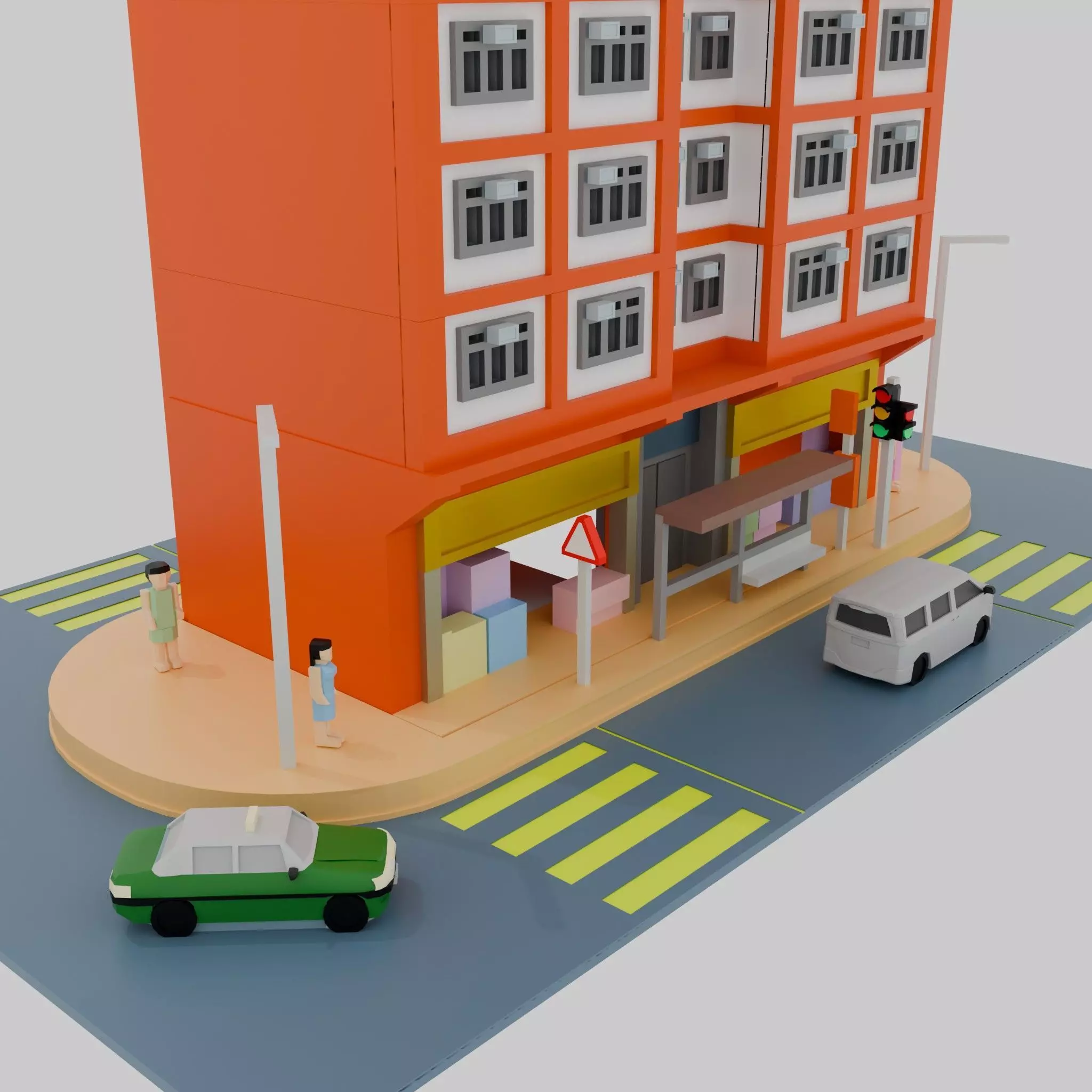 Hong Kong Building Pack 4 3D model_5