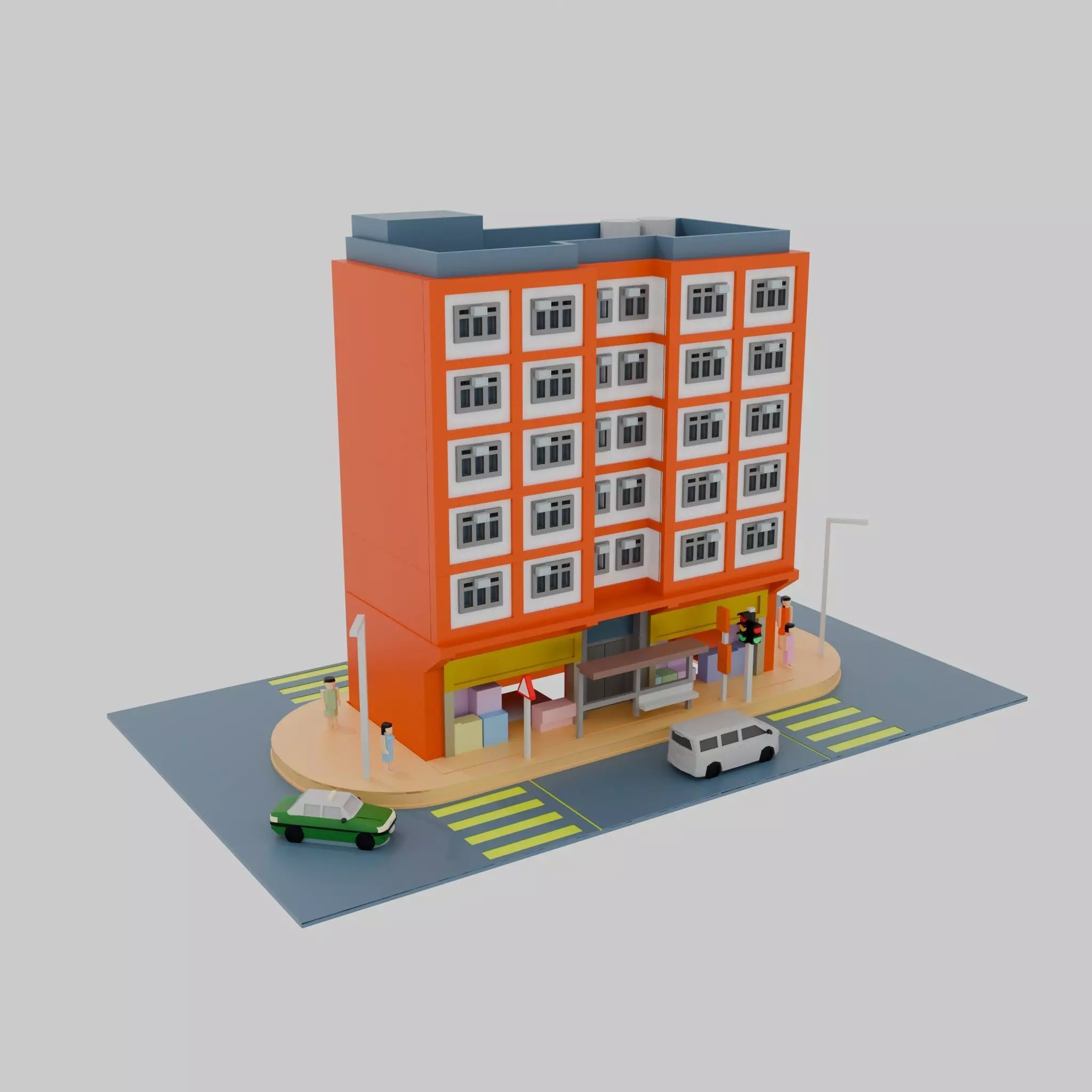 Hong Kong Building Pack 4 3D model_2