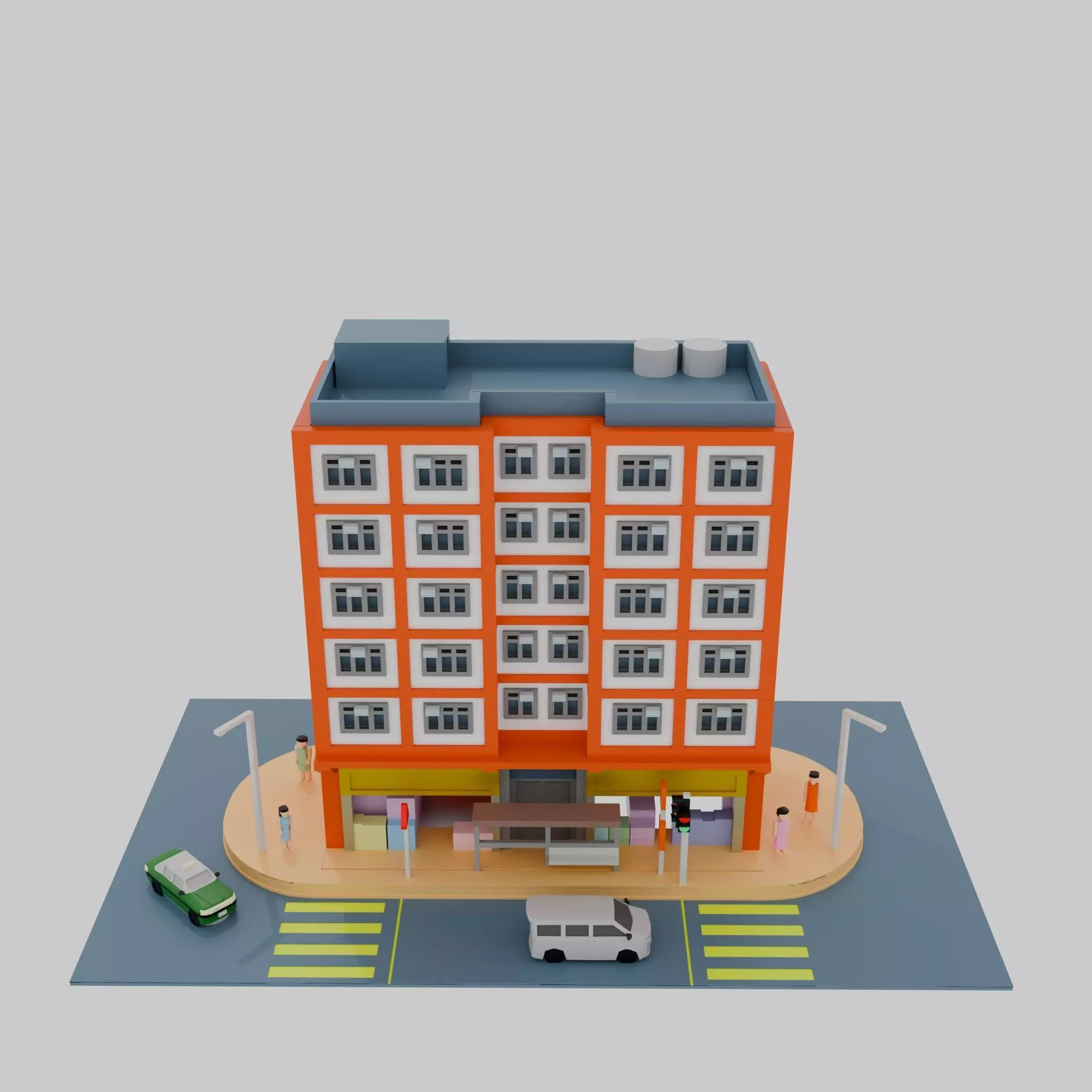 Hong Kong Building Pack 4 3D model_0