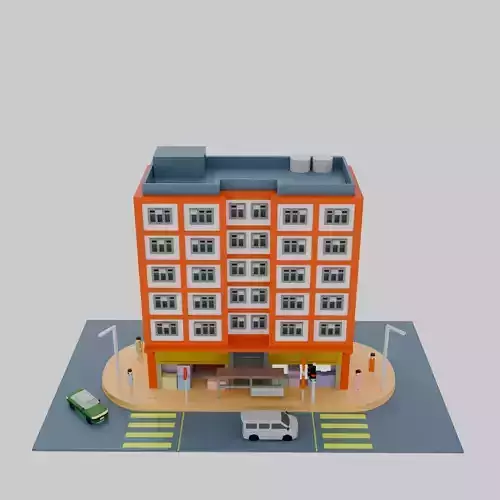 Hong Kong Building Pack 4 3D model
