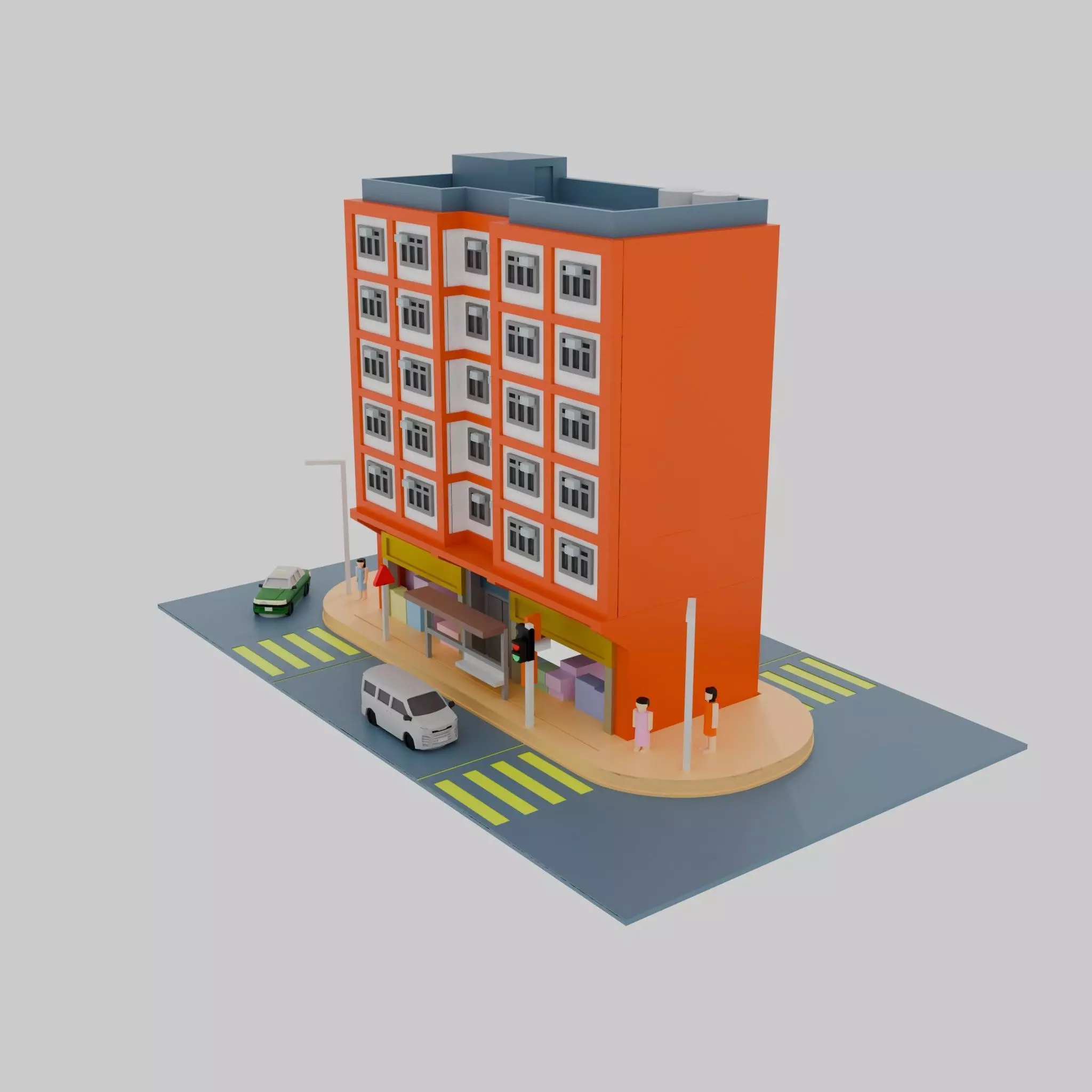 Hong Kong Building Pack 4 3D model_3