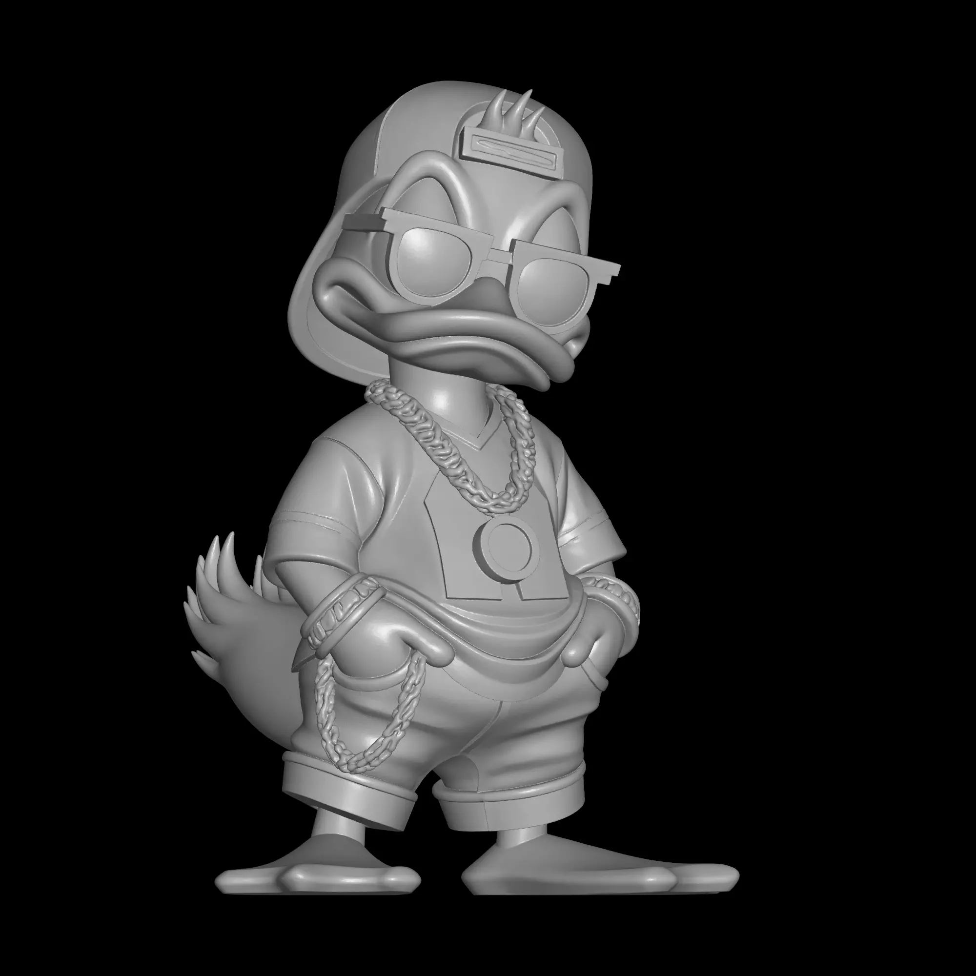 stylish donald 3 3D print model_0