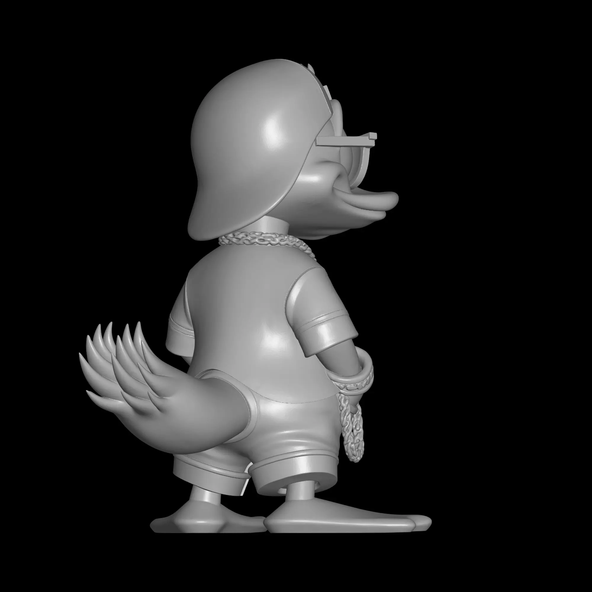 stylish donald 3 3D print model_1