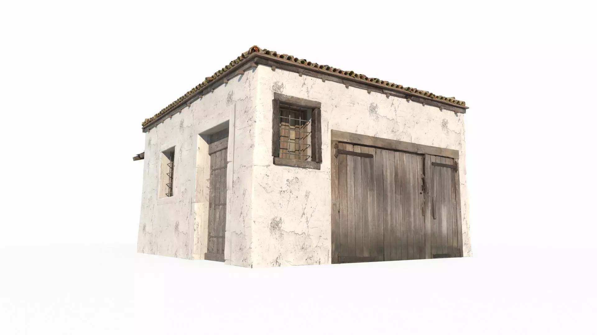 Medieval architectural warehouse 3D model_7
