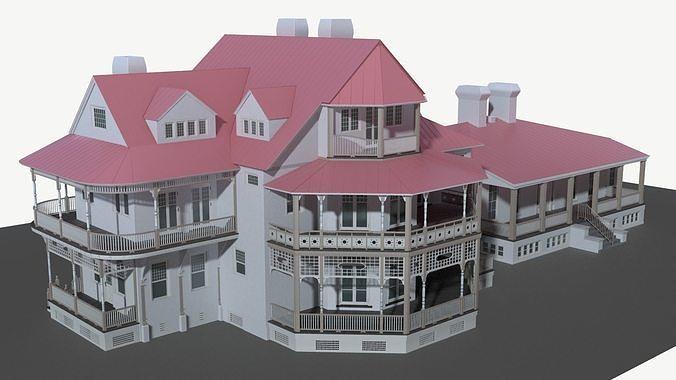 Victorian Villa 3D model 2
