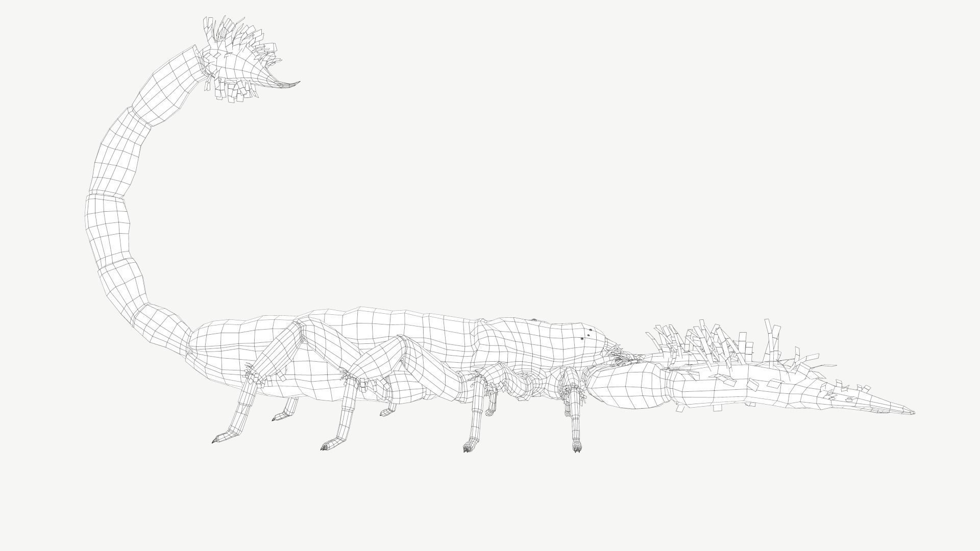 Emperor Scorpion Low-poly 3D model_3