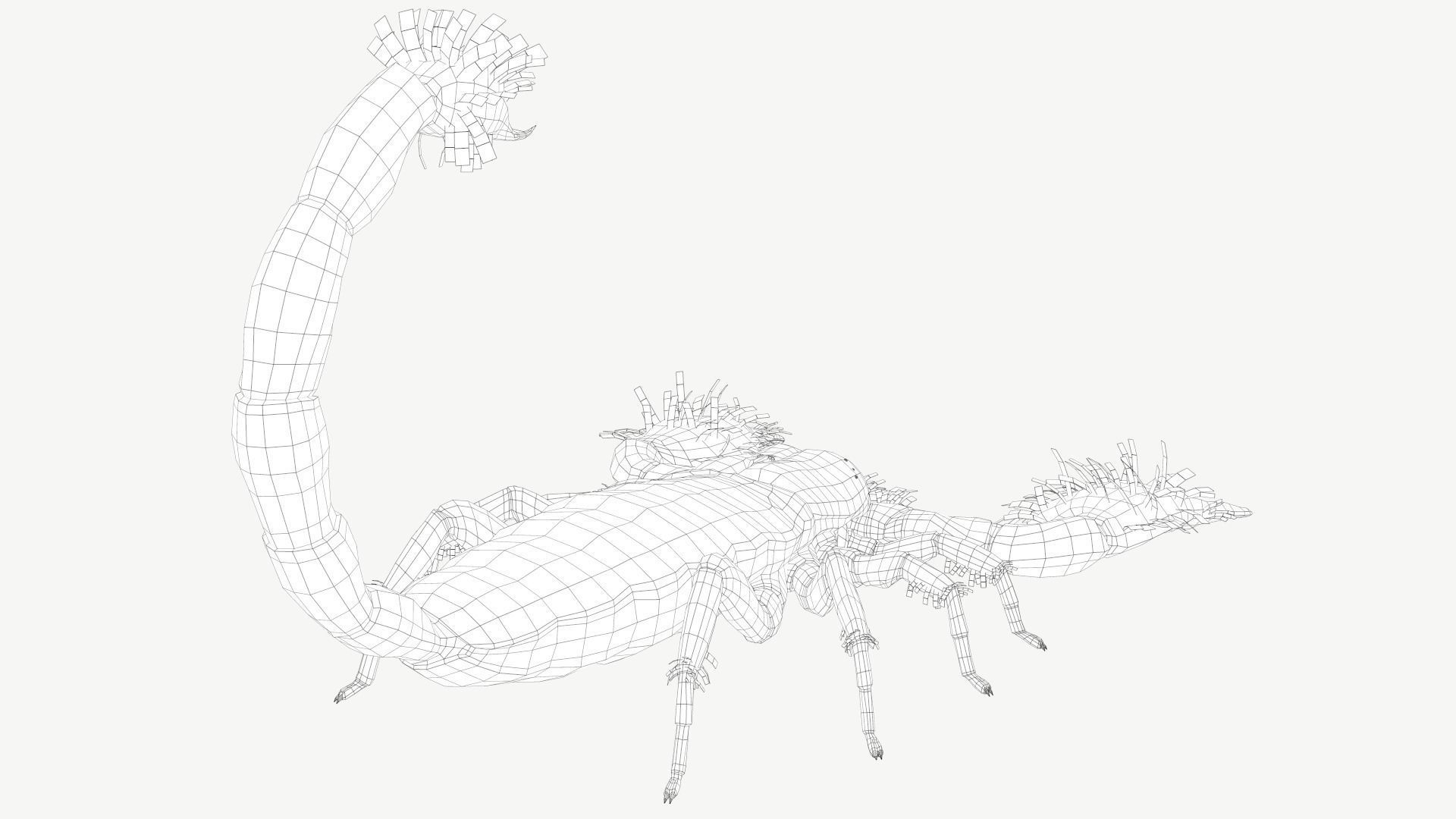 Emperor Scorpion Low-poly 3D model_5